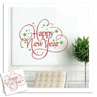 Happy New Year Quote Sticker